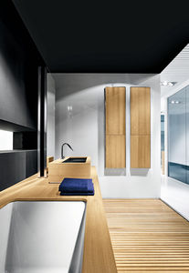 ducha de obra / de vidrio / rectangular