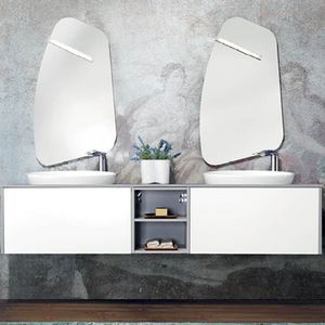 mueble de lavabo doble