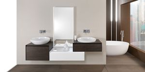 mueble de lavabo doble