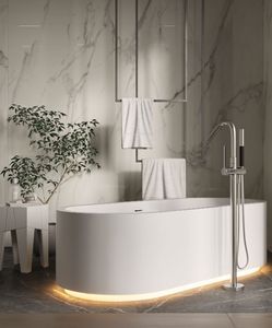 bañera ovalada