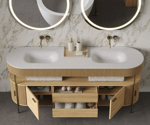 mueble de lavabo doble