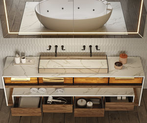 mueble de lavabo doble