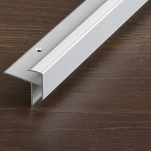 perfil de acabado de aluminio anodizado / para baldosas / mamperlán
