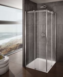 cabina de ducha de vidrio