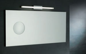 espejo para baño de pared / con luz LED / de aumento / contemporáneo