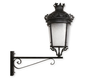 consola para poste de iluminación de chapa de acero
