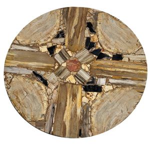 tablero de mesa de madera fosilizada