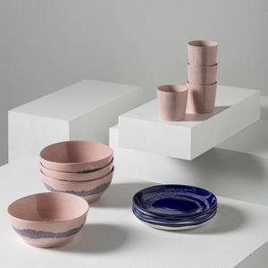 servicio de mesa de porcelana