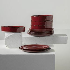servicio de mesa de porcelana