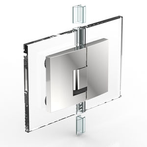 bisagra para puerta de cristal / para ducha / de zamak / con sistema de cierre automático