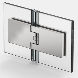bisagra para puerta de cristal / para ducha / de zamak