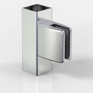 pinza para vidrio para fachada de vidrio