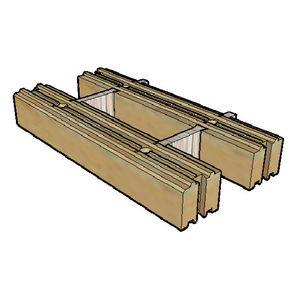 bloque de hormigón para madera