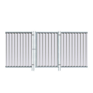 puerta para jardín de acero galvanizado
