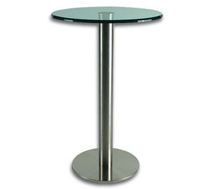 base de mesa de acero inoxidable cepillado