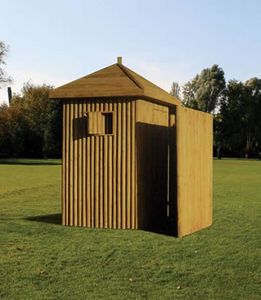 baño público de madera