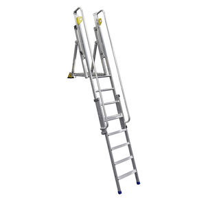 escalera elevada de aluminio