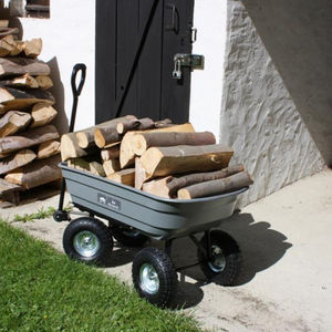 carrito para leña / para el sector servicios / de acero pintado