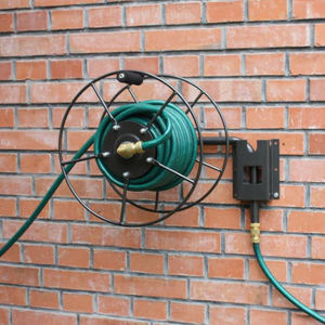 porta rollo para manguera de acero galvanizado