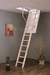 escalera elevada para ático