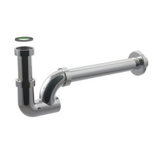 sifón para lavabo de acero inoxidable