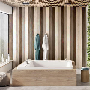 bañera cuadrada