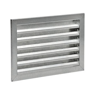 rejilla de ventilación de acero galvanizado / de acero inoxidable / rectangular