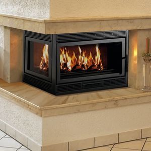 chimenea insertable de esquina
