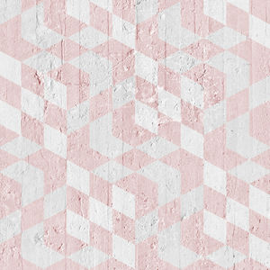 papel pintado clásico / de textil no tejido / damasco / rosa