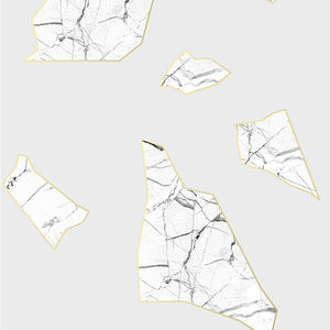 papel pintado moderno / de textil no tejido / con motivos / aspecto mármol