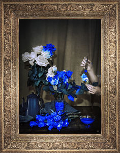impresion sobre lienzo / con motivos de flores
