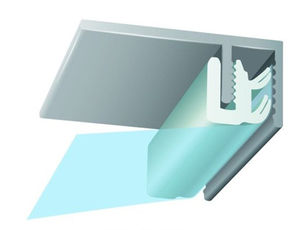 perfil de fijación de aluminio