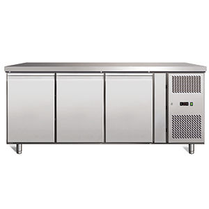frigorífico profesional / de 3 puertas / de acero inoxidable / ecológico