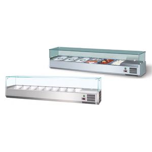vitrina refrigerada con base