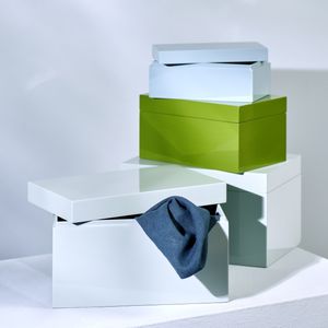caja de almacenamiento de MDF lacado