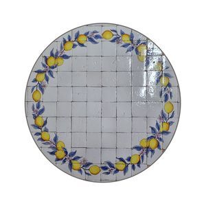 tablero de mesa de madera pintada