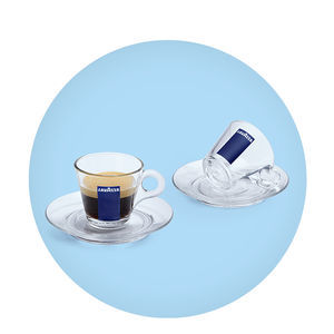 taza de café de vidrio