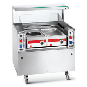 cocina profesional de acero inoxidable