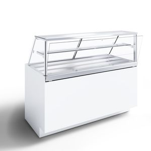 vitrina calefactada mostrador