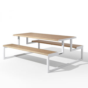 mesa de pícnic contemporánea / de acero galvanizado / de aluminio / de acero con revestimiento en polvo