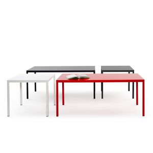 mesa de reuniones contemporánea / de HPL / de aluminio / de vidrio lacado