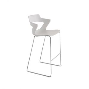silla de bar moderna / patín / de metal / de plástico