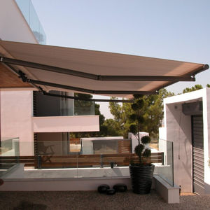 toldo punto recto / manual / motorizado / de balcón