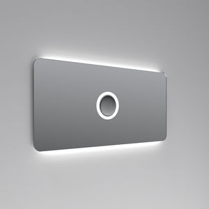 espejo para baño de pared / con luz / de aumento / contemporáneo