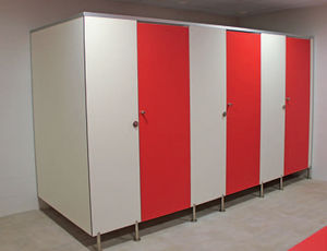 cabina sanitaria para baño de acero inoxidable