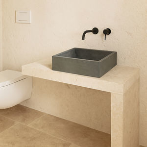 encimera de lavabo de piedra natural