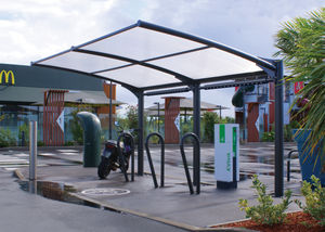 marquesina para bicicletas de acero