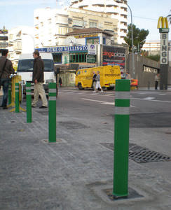 poste separador de protección