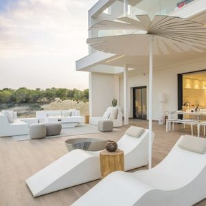 tumbona contemporánea