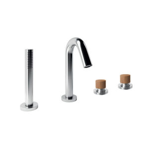 grifo mezclador para ducha / para bañera / en encimera / de acero inoxidable